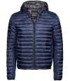 T9610 9610 Tee Jays Crossover Hooded Padded Outdoor Jacket Navy / Navy Melange colour image